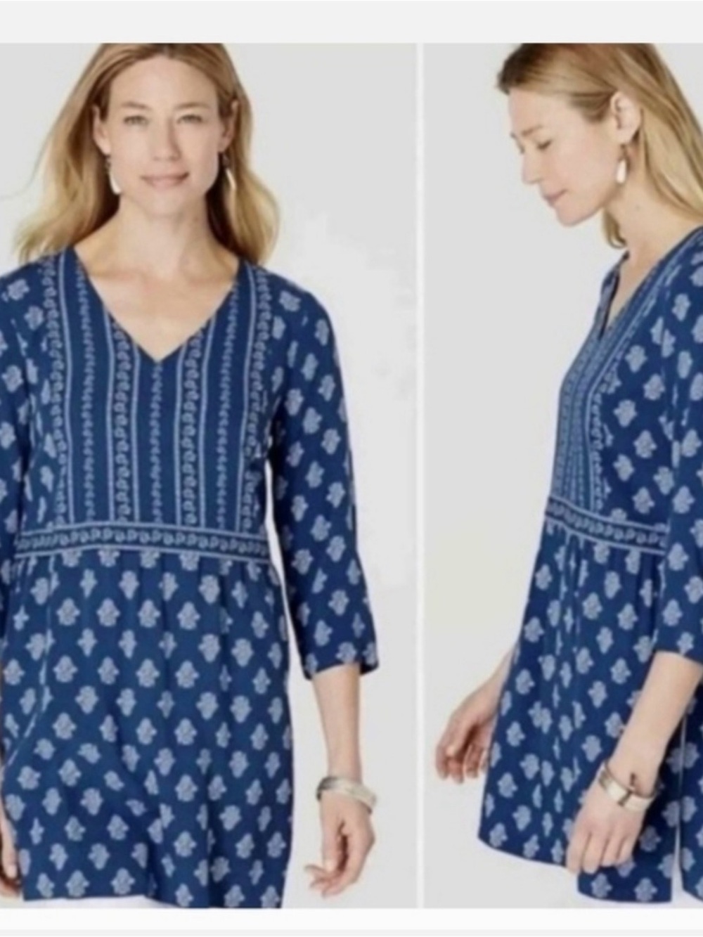J. Jill Seaside Block Tunic - Size M
